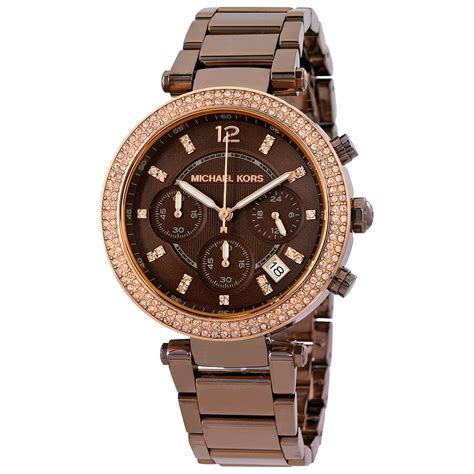 michael kors mk6378|Michael Kors Women's Chronograph Parker Sable Ion .